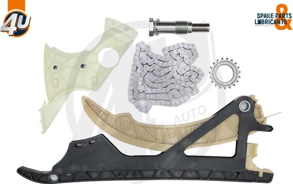 4U Autoparts 44010BW - Комплект цепи привода распредвала www.autospares.lv