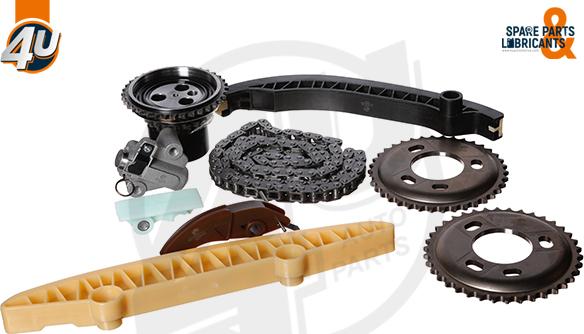 4U Autoparts 44161FR - Sadales vārpstas piedziņas ķēdes komplekts autospares.lv