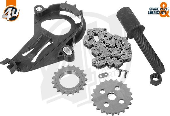 4U Autoparts 44137BW - Chain Set, oil pump drive www.autospares.lv