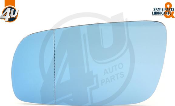 4U Autoparts 41518VV - Spoguļstikls, Ārējais atpakaļskata spogulis www.autospares.lv