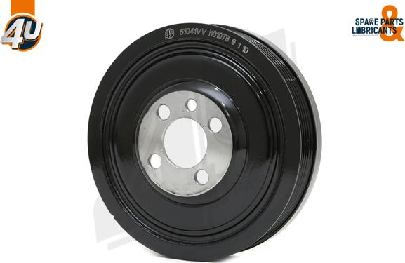 4U Autoparts 51041VV - Шкив коленчатого вала www.autospares.lv