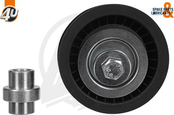 4U Autoparts 14884PU - Parazīt / Vadrullītis, Ķīļrievu siksna www.autospares.lv