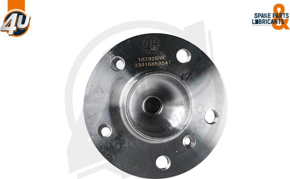 4U Autoparts 16792BW - Riteņa rumba www.autospares.lv