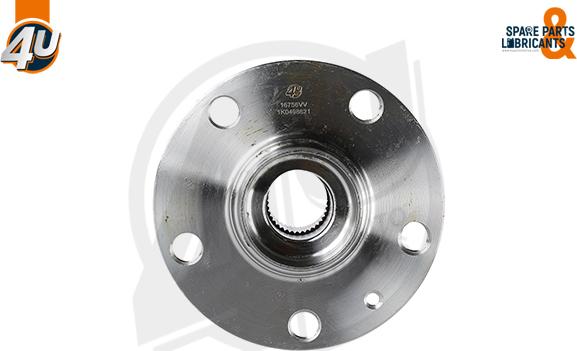 4U Autoparts 16756VV - Подшипник ступицы колеса, комплект www.autospares.lv