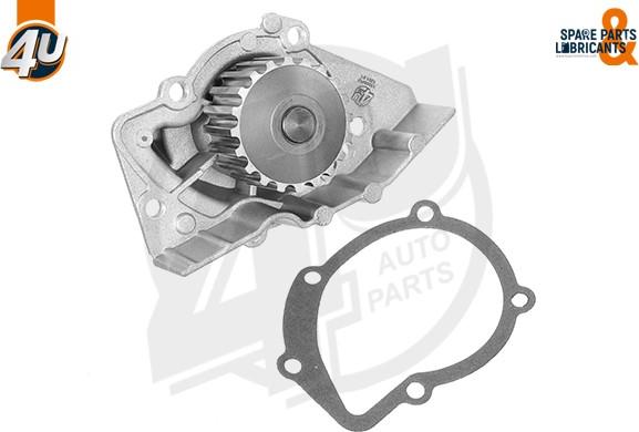 4U Autoparts 13268PU - Ūdenssūknis www.autospares.lv