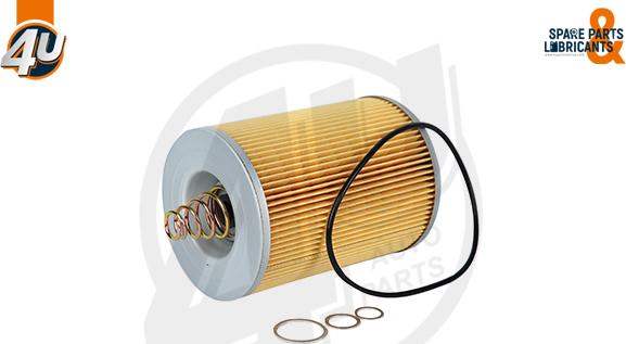 4U Autoparts 38663ME - Eļļas filtrs www.autospares.lv