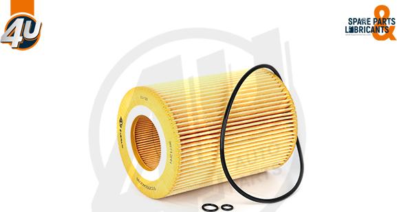 4U Autoparts 38712MN - Eļļas filtrs www.autospares.lv