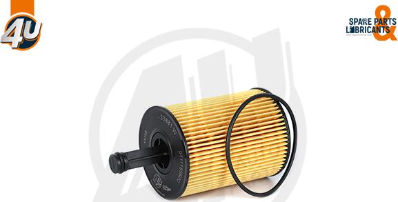 4U Autoparts 33881VV - Oil Filter www.autospares.lv