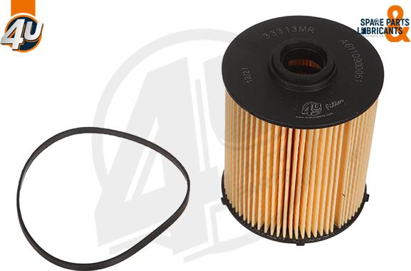 4U Autoparts 33313MR - Degvielas filtrs autospares.lv