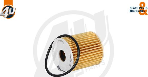 4U Autoparts 33203MR - Масляный фильтр www.autospares.lv