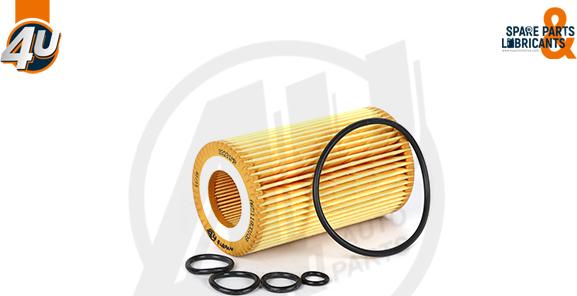 4U Autoparts 33231MR - Oil Filter www.autospares.lv