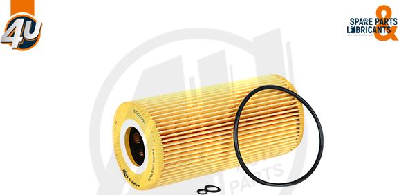 4U Autoparts 33222MR - Eļļas filtrs www.autospares.lv