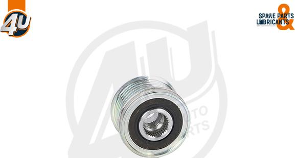 4U Autoparts 32609VV - Pulley, alternator, freewheel clutch www.autospares.lv