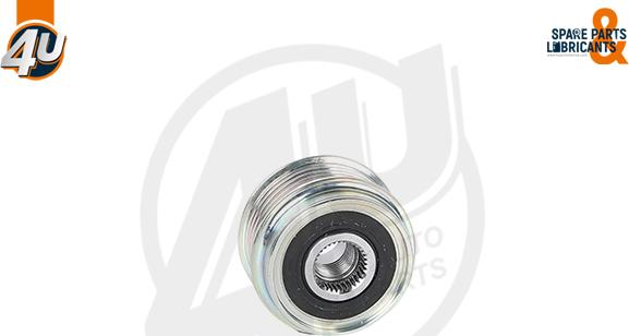 4U Autoparts 32606VV - Pulley, alternator, freewheel clutch www.autospares.lv