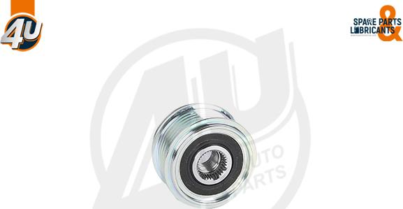 4U Autoparts 32603VV - Шкив генератора, муфта www.autospares.lv