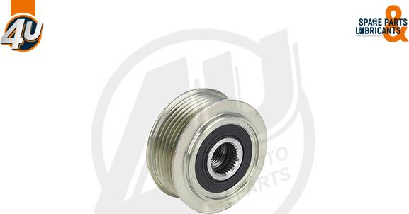 4U Autoparts 32615VV - Шкив генератора, муфта www.autospares.lv