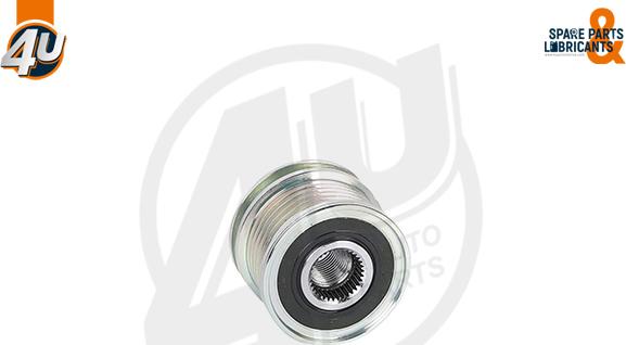 4U Autoparts 32611VV - Шкив генератора, муфта www.autospares.lv