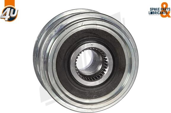 4U Autoparts 32620VV - Pulley, alternator, freewheel clutch www.autospares.lv