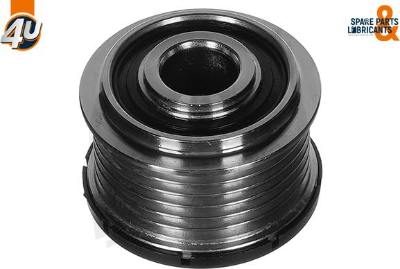 4U Autoparts 32128MR - Pulley, alternator, freewheel clutch www.autospares.lv