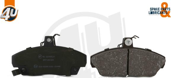 4U Autoparts 22405LR - Brake Pad Set, disc brake www.autospares.lv