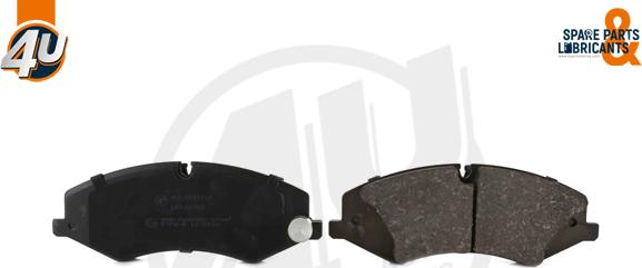 4U Autoparts 22421LR - Brake Pad Set, disc brake www.autospares.lv