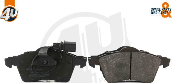 4U Autoparts 22508VV - Brake Pad Set, disc brake www.autospares.lv