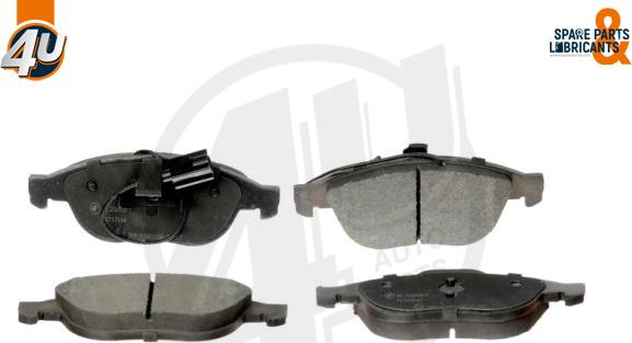 4U Autoparts 22659FT - Brake Pad Set, disc brake www.autospares.lv