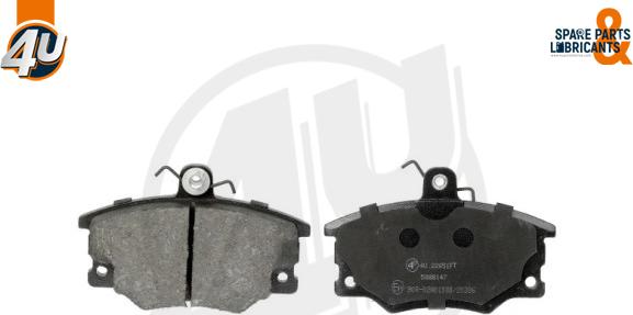 4U Autoparts 22651FT - Brake Pad Set, disc brake www.autospares.lv