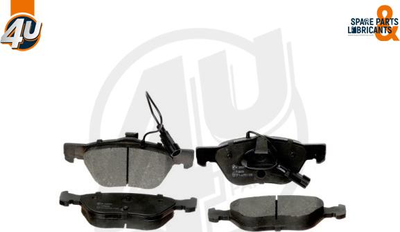 4U Autoparts 22657FT - Тормозные колодки, дисковые, комплект www.autospares.lv