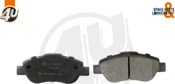 4U Autoparts 22673FT - Brake Pad Set, disc brake www.autospares.lv