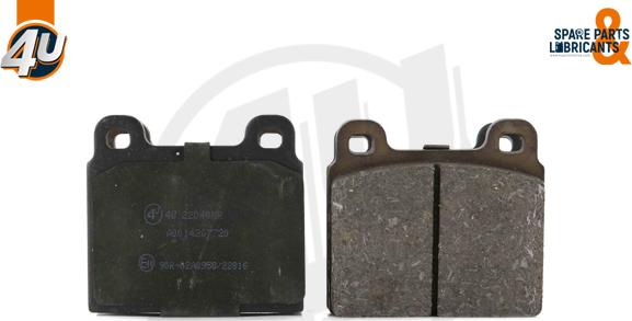 4U Autoparts 22040MR - Brake Pad Set, disc brake www.autospares.lv