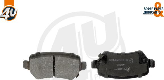 4U Autoparts 22313OP - Brake Pad Set, disc brake www.autospares.lv