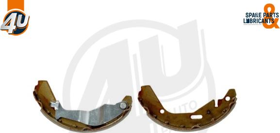 4U Autoparts 22328OP - Комплект тормозных колодок, барабанные www.autospares.lv