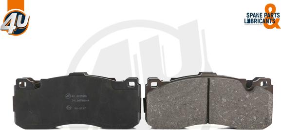 4U Autoparts 22254BW - Brake Pad Set, disc brake www.autospares.lv