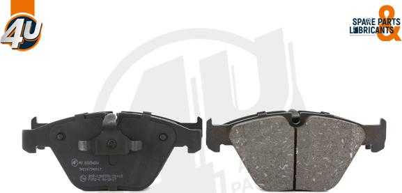 4U Autoparts 22256BW - Brake Pad Set, disc brake www.autospares.lv