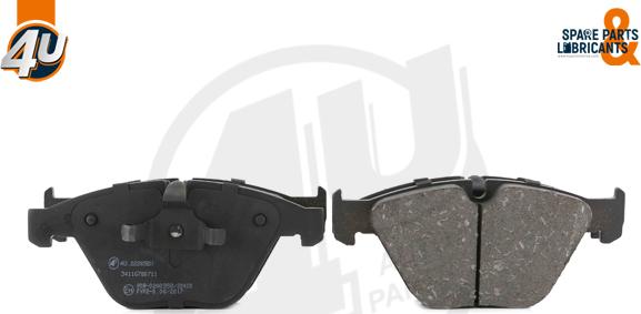 4U Autoparts 22265BW - Brake Pad Set, disc brake www.autospares.lv