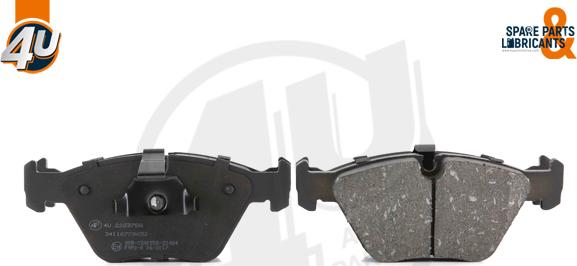 4U Autoparts 22237BW - Brake Pad Set, disc brake www.autospares.lv