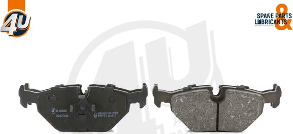 4U Autoparts 22226BW - Brake Pad Set, disc brake www.autospares.lv