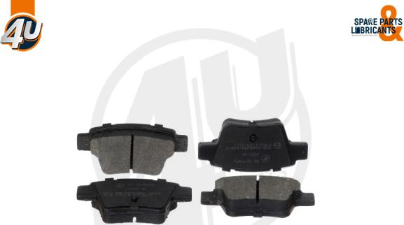 4U Autoparts 22794PU - Тормозные колодки, дисковые, комплект www.autospares.lv