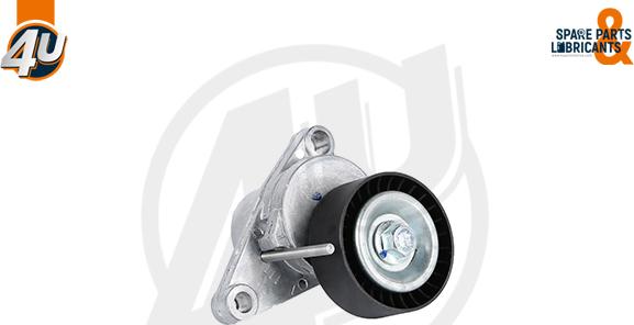 4U Autoparts 72504PU - Натяжитель, поликлиновый ремень www.autospares.lv