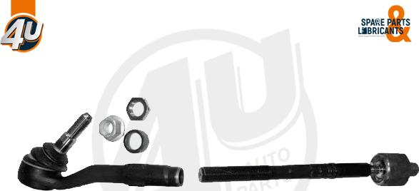 4U Autoparts J66988 - Stūres šķērsstiepnis www.autospares.lv