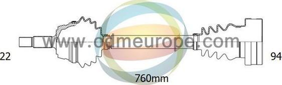 4X4 ESTANFI EST-18-212200 - Drive Shaft www.autospares.lv