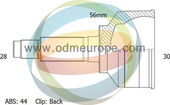 4X4 ESTANFI EST-12-050453 - Šarnīru komplekts, Piedziņas vārpsta www.autospares.lv