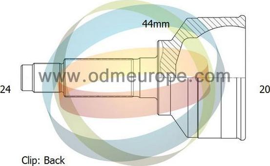 4X4 ESTANFI EST-12-310589 - Šarnīru komplekts, Piedziņas vārpsta www.autospares.lv