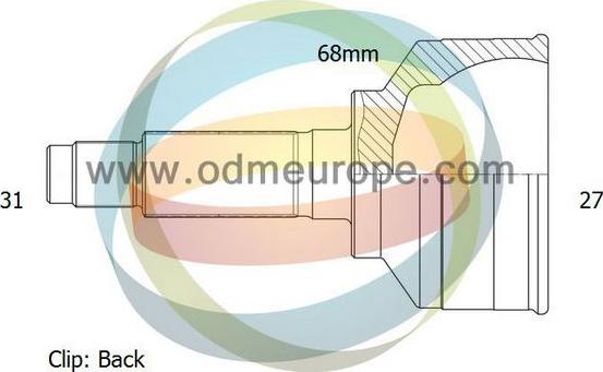 4X4 ESTANFI EST-12-271796 - Šarnīru komplekts, Piedziņas vārpsta www.autospares.lv