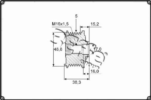 3Effe Group F0053G - Piedziņas skriemelis, Ģenerators autospares.lv