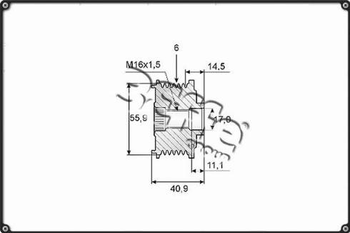 3Effe Group F0028G - Piedziņas skriemelis, Ģenerators autospares.lv