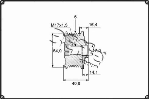 3Effe Group F0100G - Piedziņas skriemelis, Ģenerators autospares.lv