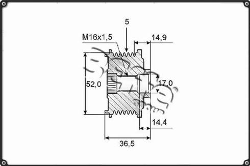 3Effe Group F0110G - Piedziņas skriemelis, Ģenerators www.autospares.lv