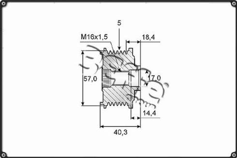 3Effe Group F0138G - Piedziņas skriemelis, Ģenerators www.autospares.lv